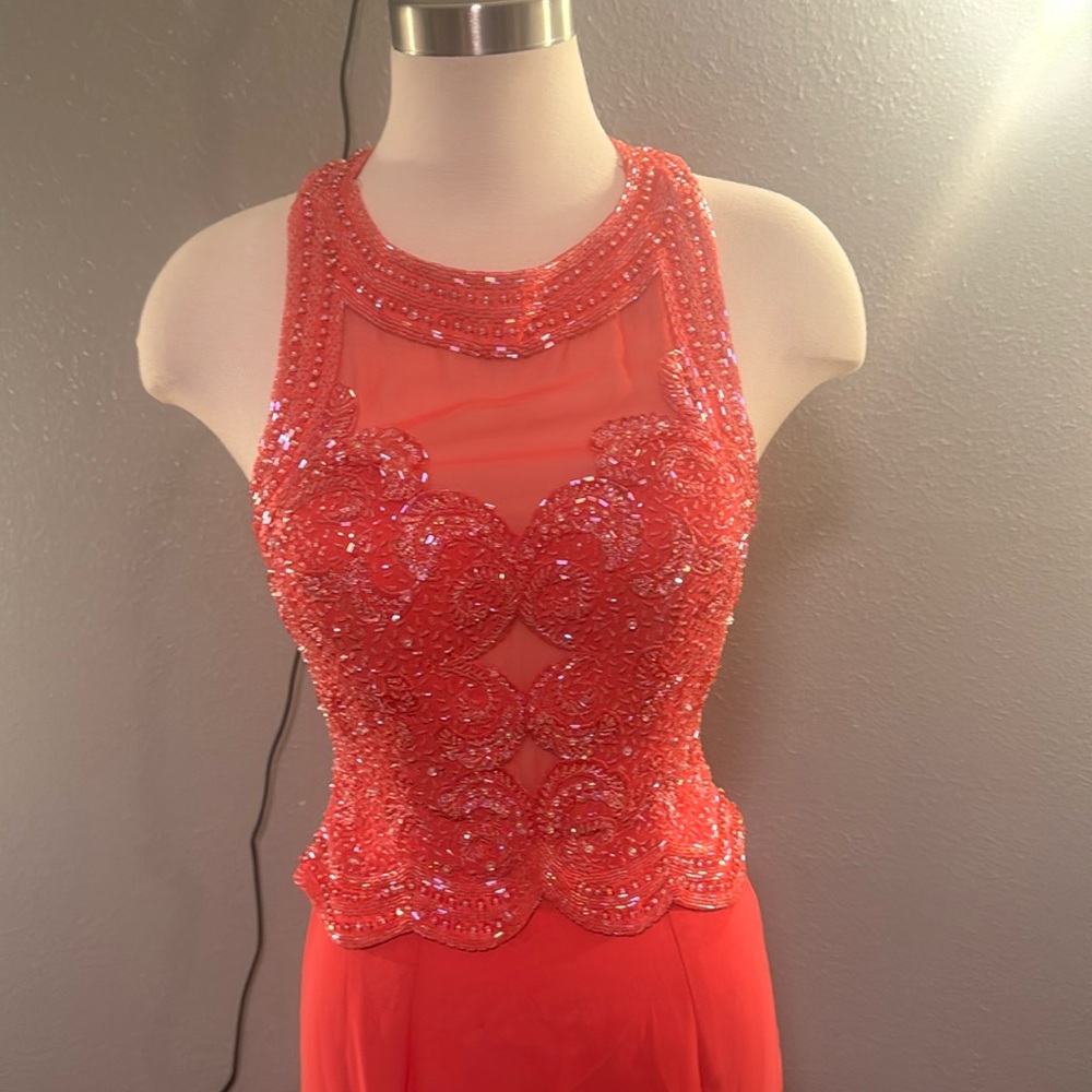 Vintage pink formal gown w iridescent beading by Cire: a division of Landa - NWT